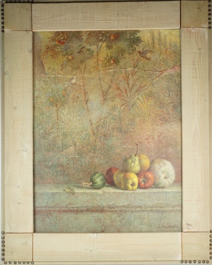 Artwork by Zofia Szalowska, Le Jardin d'Eden, Made of oil on canvas