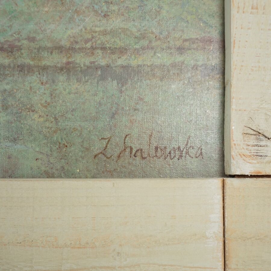 Artwork by Zofia Szalowska, Le Jardin d'Eden, Made of oil on canvas