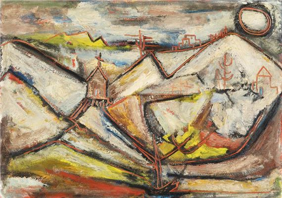 New Mexico Contours by Howard Schleeter, 1955