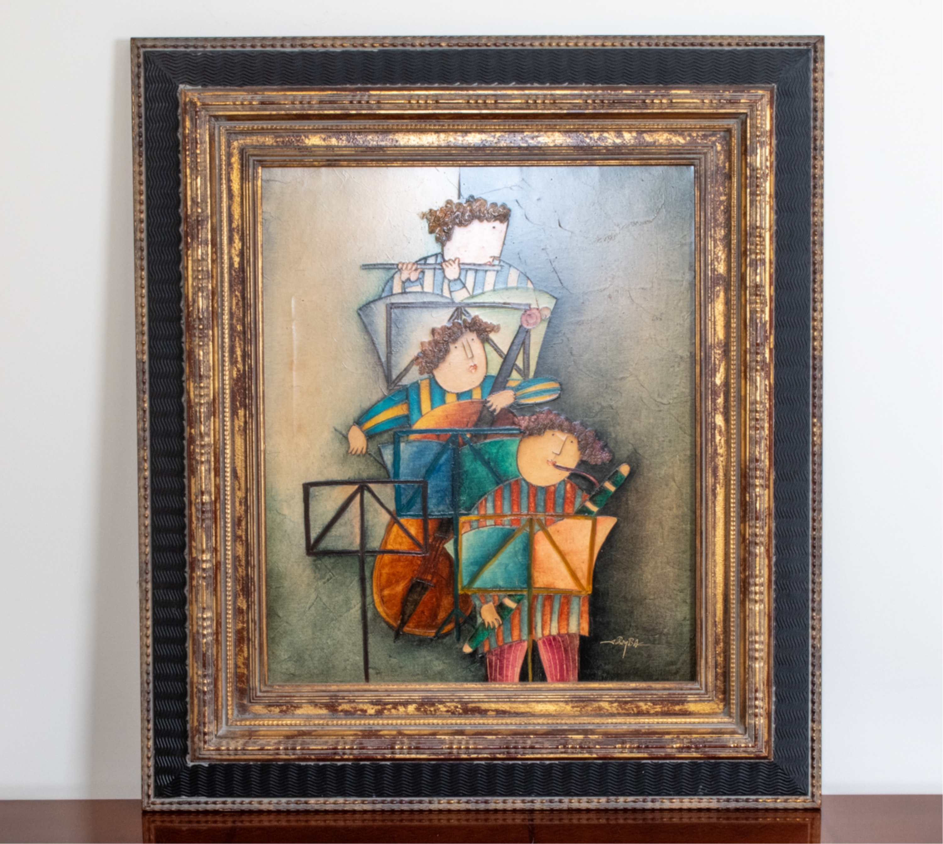 Joyce Roybal | JOYCE ROYBAL (B.1955) MUSICIANS PAINTING O/C (Late 20th ...