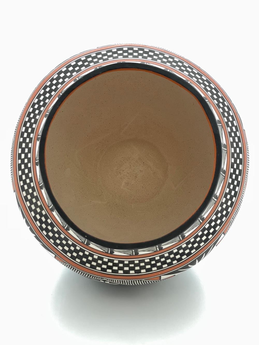 Artwork by Terrance Chino Sr, TERRANCE M CHINO SR ACOMA PUEBLO POTTERY, Made of Pottery Ceramic