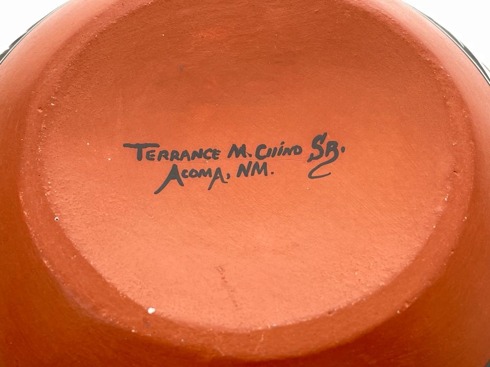 Artwork by Terrance Chino Sr, TERRANCE M CHINO SR ACOMA PUEBLO POTTERY, Made of Pottery Ceramic