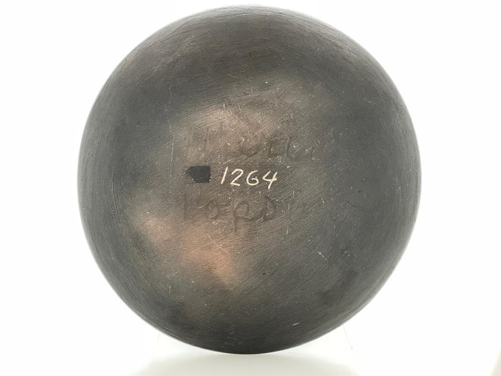 Artwork by Maria Montoya Martinez, Popovi Da, MARIA MARTINEZ & POPOVI DA SAN ILDEFONSO BLACKWARE POTTERY PLATE, Made of Blackware pottery