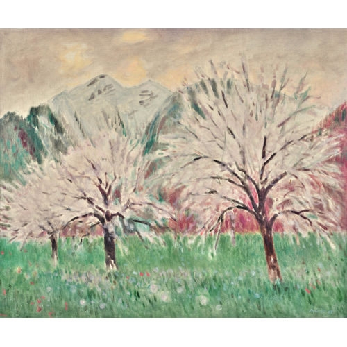 Artwork by Leonhard Meisser, Frühling, Made of oil on canvas