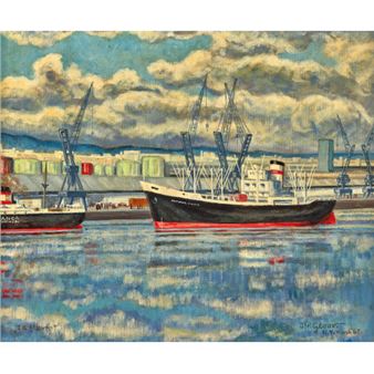 Le port du Havre - Johann Peter Gloor