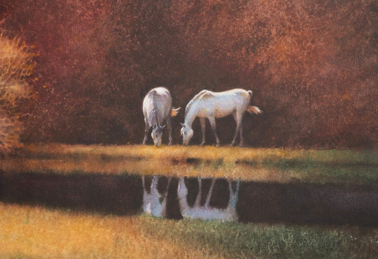 Lu Zhen-Huan | . Untitled - White Horses in Fall Landscape - 2003 (2003 ...