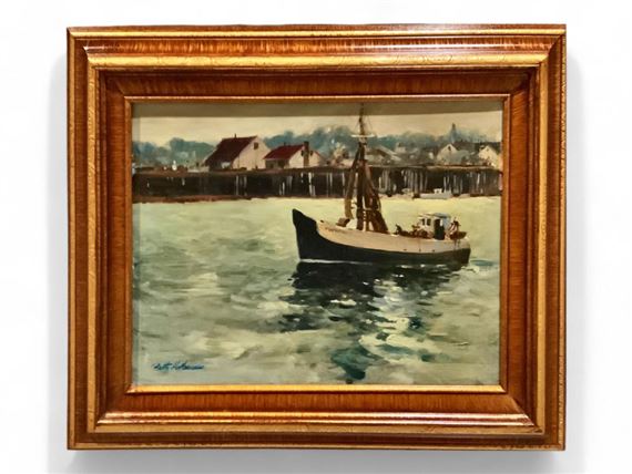 Original Painting "Time Passes" by Fritz Hoffman, 1930-2008