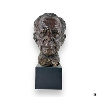 Bust of a man with bowtie - S. Sach