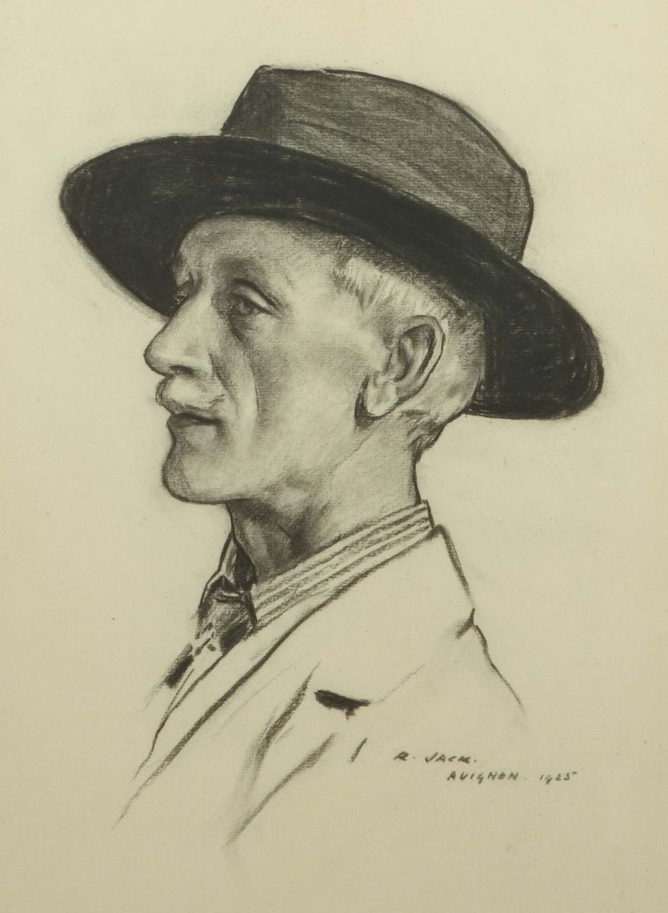 Richard Jack | Mann mit Hut (1866 - 1952) | MutualArt