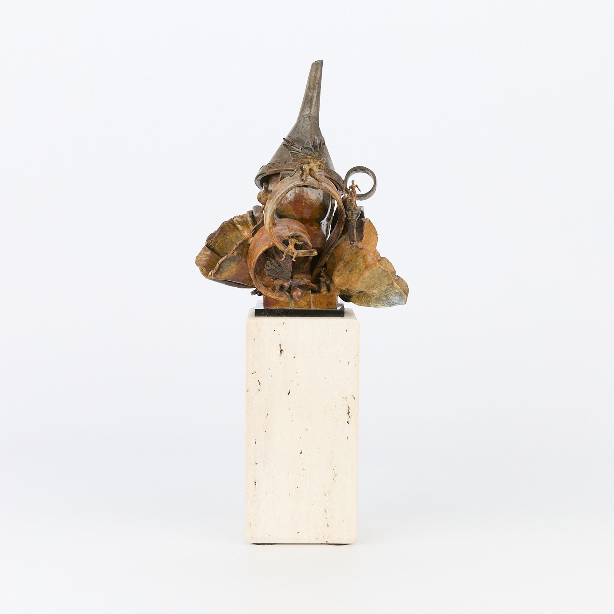 Artwork by Theodore Gall, 20th c. Theodore T. Gall Bronze Tin Man Sculpture, Made of bronze sculpture