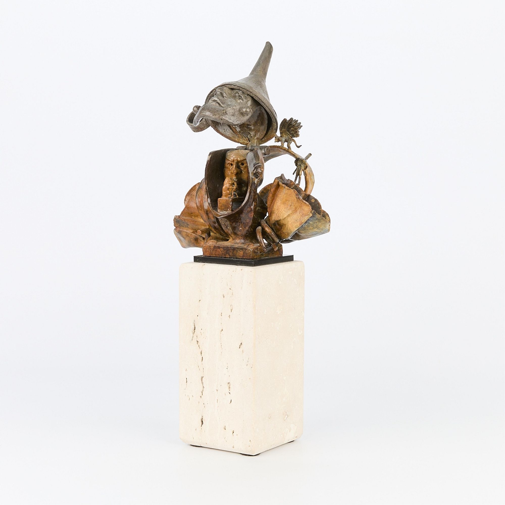 Artwork by Theodore Gall, 20th c. Theodore T. Gall Bronze Tin Man Sculpture, Made of bronze sculpture