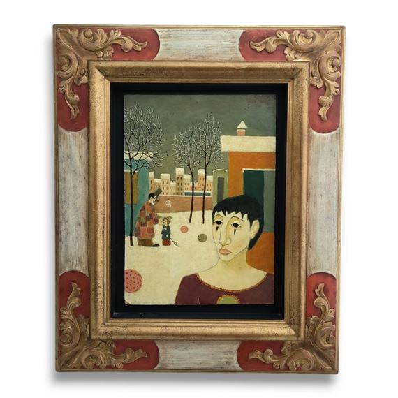 Les forains dans la neige by Alain Thomas, 1966