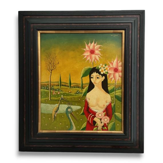 Stéphanie aux violines by Alain Thomas, 1967