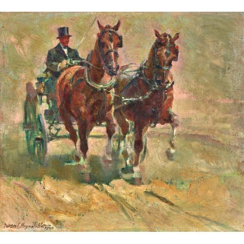 Kutschenfahrt by Iwan Edwin Hugentobler, 1930