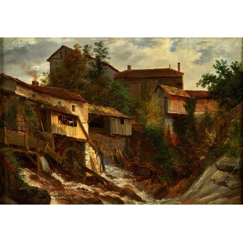 François Diday | Le vieux Moulin de Montreux (1848) | MutualArt