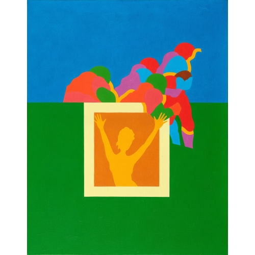 Artwork by Urs Dickerhof, "A game for Maria", Made of oil on canvas