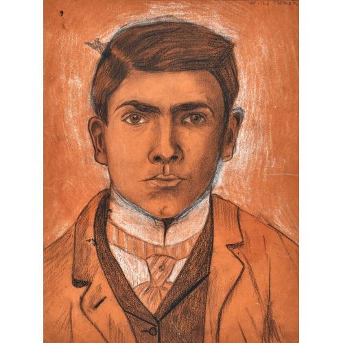 Selbstbildnis en face by Willi Nowak