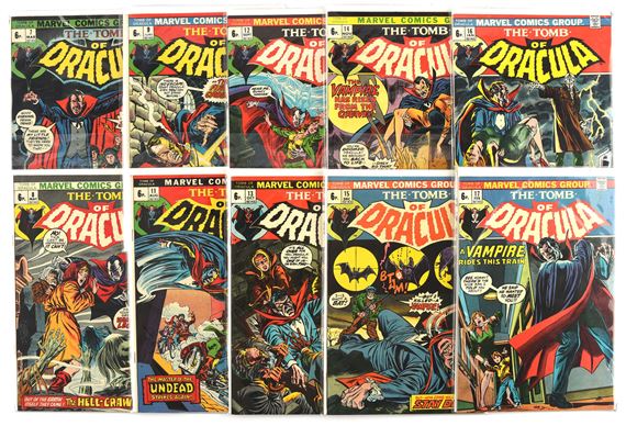 Marvel Comics | The Tomb of Dracula: a run of 21 high-grade issues ...