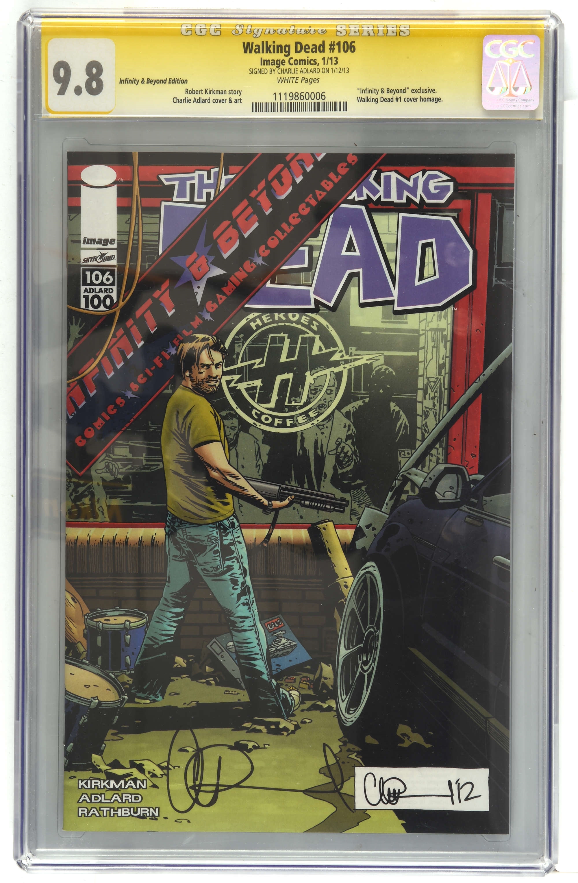 Charlie Adlard | The Walking Dead No. 106 Infinity and Beyond Edition ...