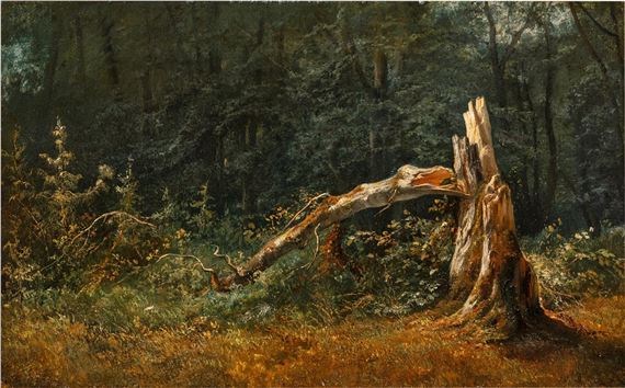 Théodore Rousseau | Landscape with a trunk | MutualArt