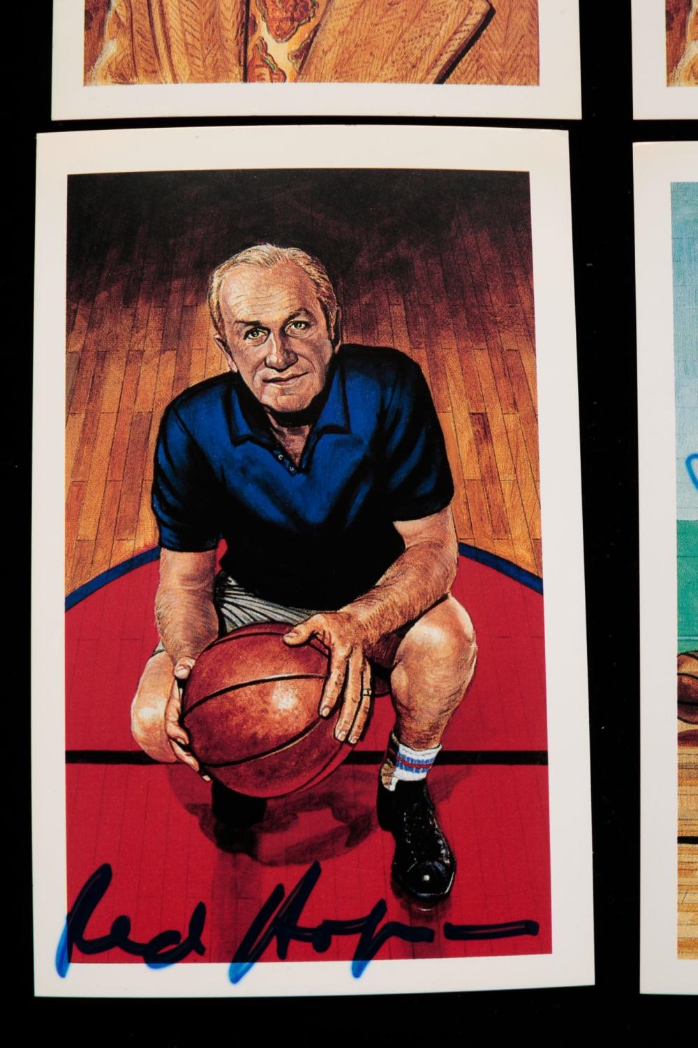 Dean Smith | TWENTY AUTOGRAPHED BASKETBALL HALL OF FAME POSTCARDS (20th ...