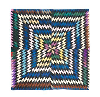 PIECED "STARBURST" QUILT - benedict