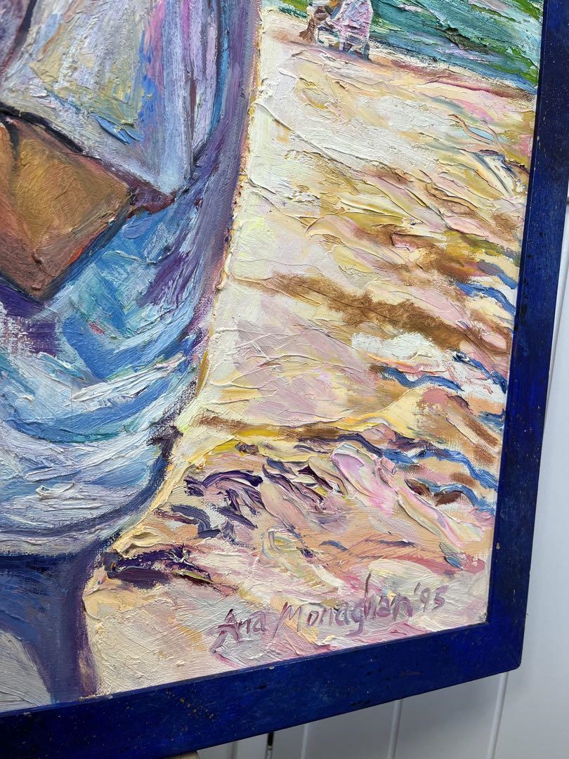 Artwork by Anna Monaghan, Giant Hawaiian Art Original Art Authentic Anna Monaghan Framed, Made of painting