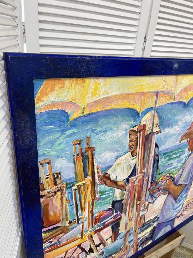 Artwork by Anna Monaghan, Giant Hawaiian Art Original Art Authentic Anna Monaghan Framed, Made of painting