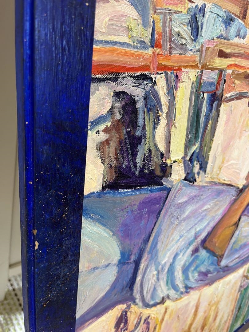 Artwork by Anna Monaghan, Giant Hawaiian Art Original Art Authentic Anna Monaghan Framed, Made of painting