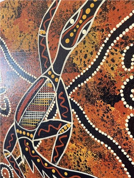 オーストラリア　アボリジニ　アート　John Turnbull Original Dated and Signed John Turnbull Modern Australian