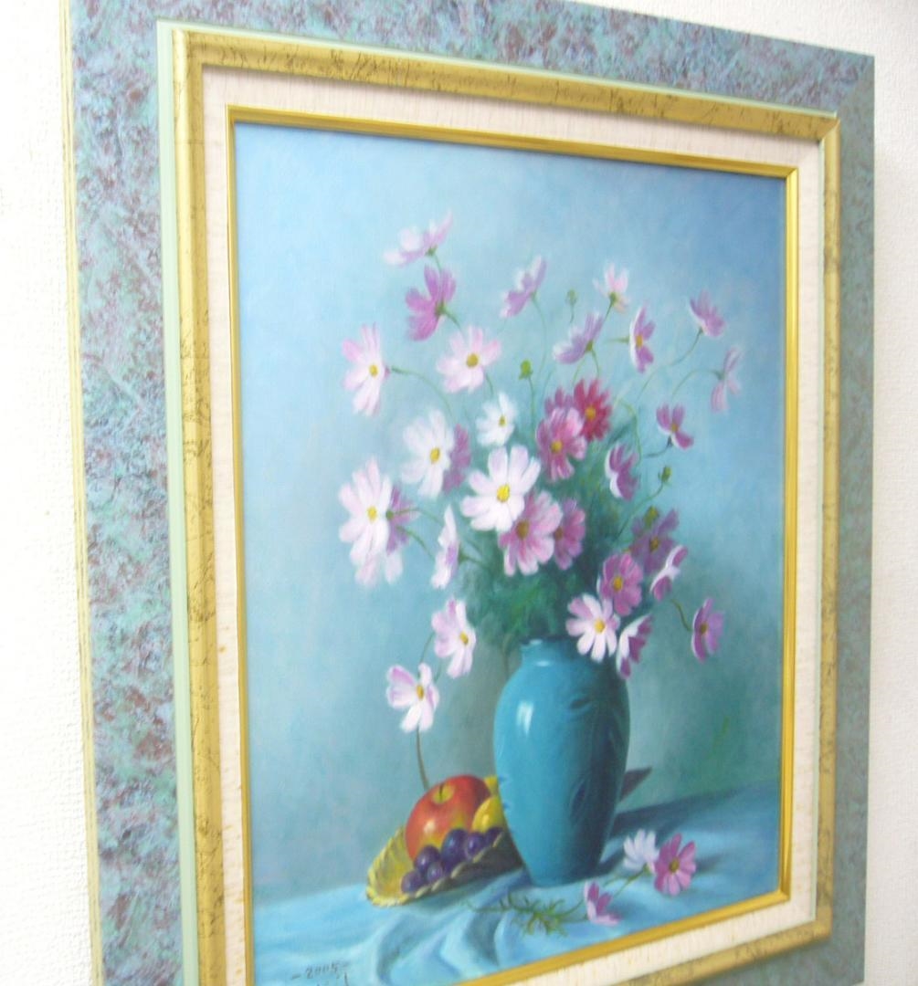 Artwork by Reiji Tazawa, Painting oil painting Reiji Tazawa hand-painted oil painting still life vase and universe F10, Made of Painting oil painting Reiji Tazawa hand-painted oil painting