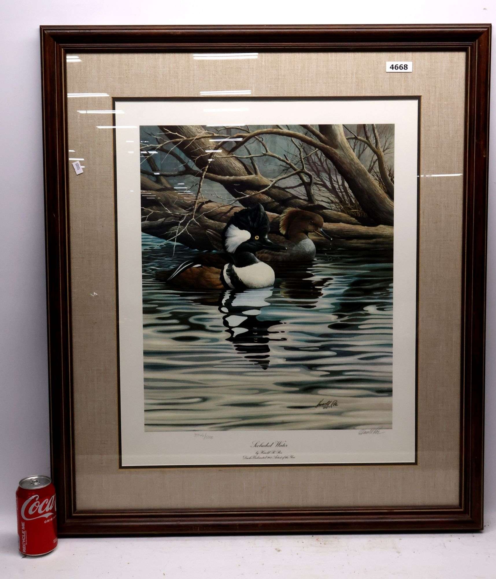 Artwork by Harold Roe, Duck, Made of Print