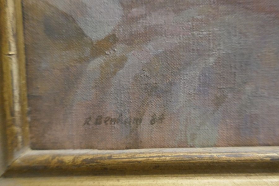 Ronald Benham | Ronald Benham; a late 20th century oil painting of ...