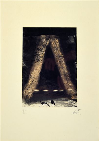 Paroles Peintes no IV by Antoni Tàpies, 1975