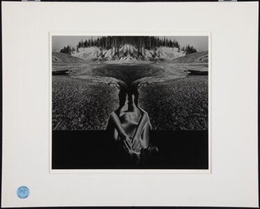 Jerry Uelsmann | Untitled (Woman and Lake Solarization) (1972) | MutualArt