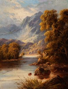 Duck Flyover and Golden Hour (a pair), 1910 - Mabel Cansick Hider