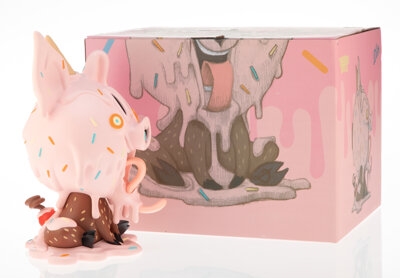 Artwork by Dulk, Pig a La Creme, Made of Painted cast resin