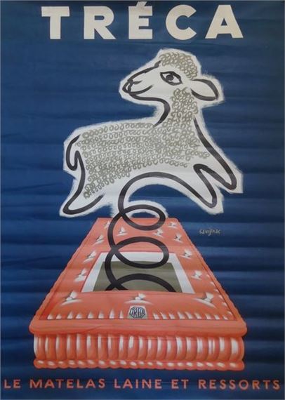 Raymond Savignac | Quinzaine de la Laine (1951) | MutualArt