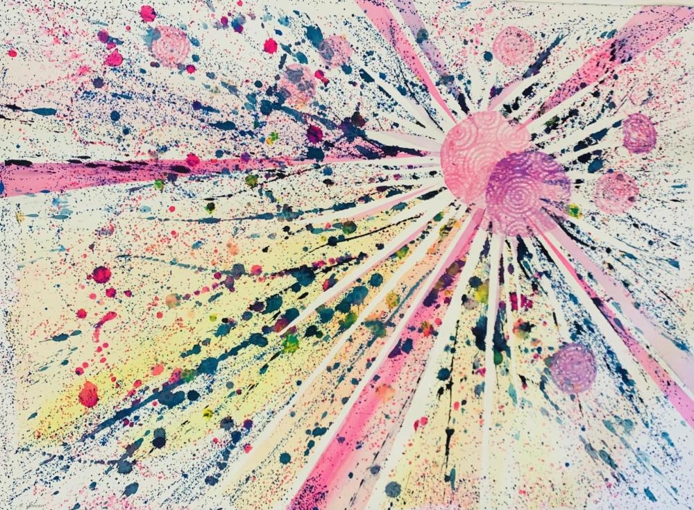 Artwork by M. Simon, M. Simon - Watercolor on paper, Made of Watercolor on paper