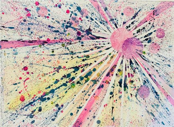 M. Simon - Watercolor on paper by M. Simon