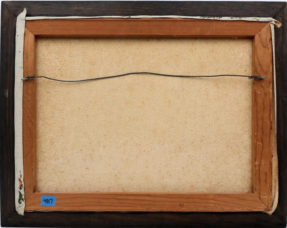 Artwork by Alfred Hair, ALFRED HAIR FLORIDA HIGHWAYMEN CORDGRASS PALMS, Made of Oil on Canvas