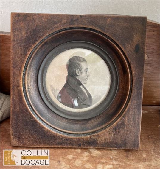 Portrait of a man in profile - Edmé Bouchardy