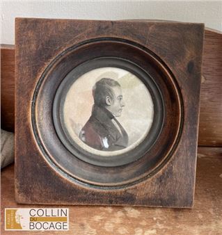 Portrait of a man in profile - Edmé Bouchardy