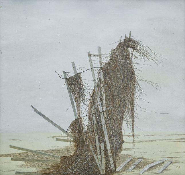 Artwork by Kib Bramhall, The Beach, Made of Oil on canvas