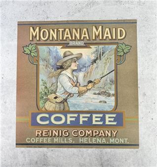 Montana Maid Brand Coffee Poster - Jerry Metcalf