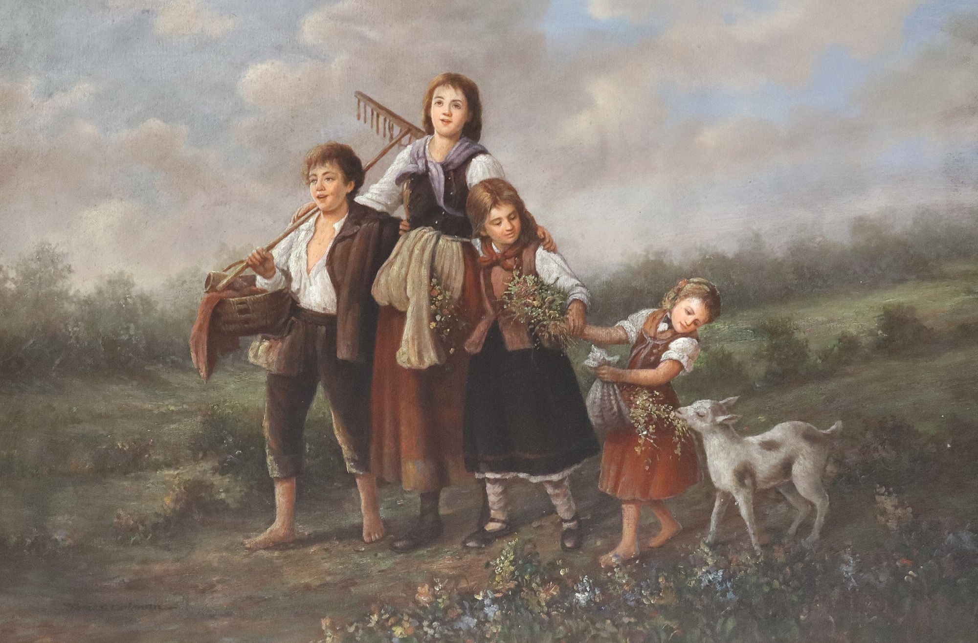 James Colman | Young Farming Family | MutualArt