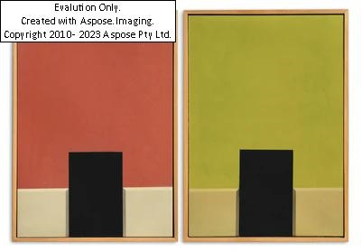 Artwork by Marco Tirelli, Untitled (12Z), Made of tempera on wood