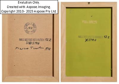 Artwork by Marco Tirelli, Untitled (12Z), Made of tempera on wood