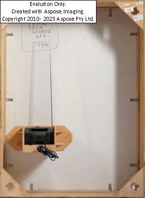 Artwork by Wolf Vostell, La fine de la Guerra n. 4, Made of mixed media and assemblage on wood