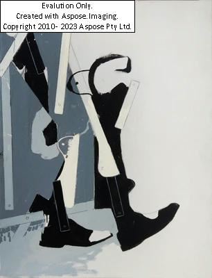 A la Balla by Mario Schifano, 1965